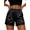Bm-01Black, variant on Anygrew Silk Pajamas for Women Shorts Stretchy Satin Slip Shorts Under Skirt Shorts
