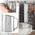 thumbnail image 3 of 3 Cup Stainless Steel Flour Sifter - Hand Crank Flour Sifte, 3 of 5