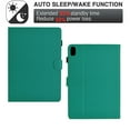 thumbnail image 3 of Case for iPad 10th Gen 10.9" 2022 (A2757, A2777), Carbon Fiber Pattern Premium PU Leather Wallet Stand Protective Auto Sleep Wake Cover with Pen Slot for iPad 10th Generation, Light Green, 3 of 6