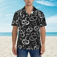 thumbnail image 4 of Daiia Snake Hawaiian Shirt for Men Gentle Cotton Regular Short Sleeve Casual-XX-Large, 4 of 9