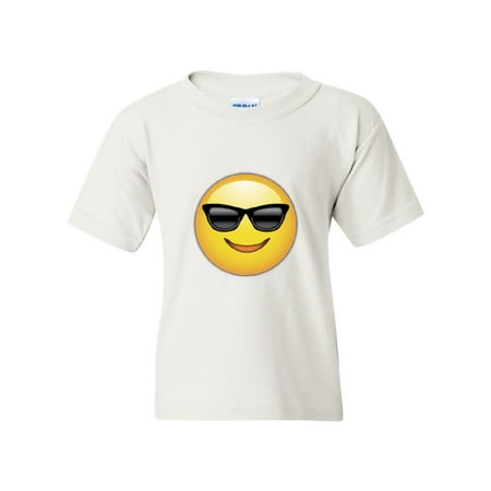 IWPF - Big Girls T-Shirts and Tank Tops - Emoji with Sunglasses