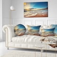 thumbnail image 3 of Designart Exotic Beach in Dominican Republic - Seashore Throw Pillow - 12x20, 3 of 5