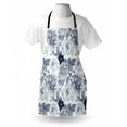 thumbnail image 3 of Shabby Chic Apron Garden Spring Roses Buds with Leaves Flowers Romantic Image Artwork, Unisex Kitchen Bib Apron with Adjustable Neck for Cooking Baking Gardening, Blue Grey and White, by Ambesonne, 3 of 3