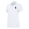 thumbnail image 2 of Women's Antigua White Chicago White Sox Era Stars and Stripes Team Logo Polo, 2 of 3