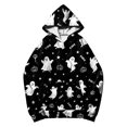 thumbnail image 4 of Hoodies for Women Festive Halloween Letter Print Sweatshirt Stylish Long Sleeve Pullover Tops for Autumn Celebration, 4 of 6