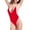 Red, variant on Vedolay Swimsuits For Curvy Women Womens One Piece Bathing Suits Color Block Print Criss Cross Back Swimsuits Modest Swimwear,Red XL