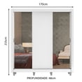 thumbnail image 3 of Ropero Closet Madesa Lyon Plus 3 Puertas 2 Espejos Pies B, 3 of 5