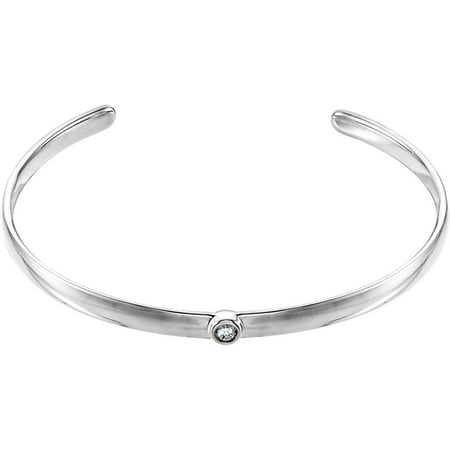 Aquamarine Cuff - Sterling Silver Aquamarine Polished Aquamarine Cuff Bracelet