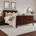 thumbnail image 2 of AFI Portland Full Low Profile Platform Bed with Matching Footboard, Walnut, 2 of 9