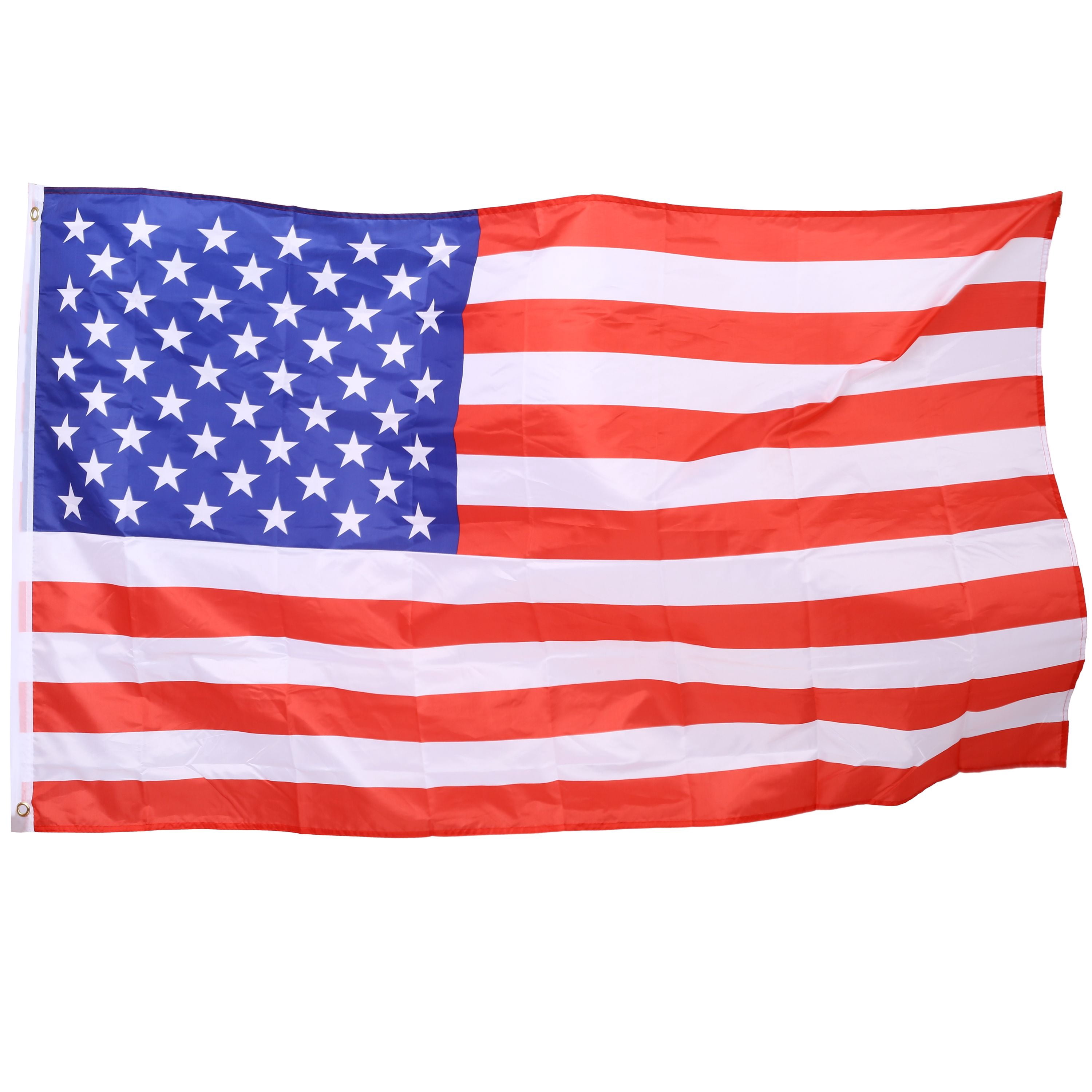 16FT Telescoping Flagpole Kit with 360° Rotating Steel Clips, Heavy-Duty Aluminum, Rust-Resistant, Includes 3'x5' American Flag for Outdoor Display