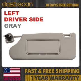 Driver Side Sun Visor With Mirror & Light – Gray – For Honda Accord 2013-2017