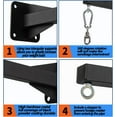 thumbnail image 3 of Heavy Punching Bag Wall Mount Hanger,Heavy-Duty Boxing Bag Bracket,Punching Bag Mount Stand for Muay Thai and MMA Training, 360 Rotation Swivel Hook Matte Black, 3 of 6
