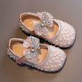 thumbnail image 3 of Lovebay Kids Girls Pearls Rhinestone Butterfly Dress Shoes Mary Jane Flat Shoes(5 Toddler-2 Little Kid), 3 of 10