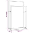thumbnail image 5 of vidaXL Freestanding Towel Rack Gold 48x24x78.5 cm Iron, 5 of 5