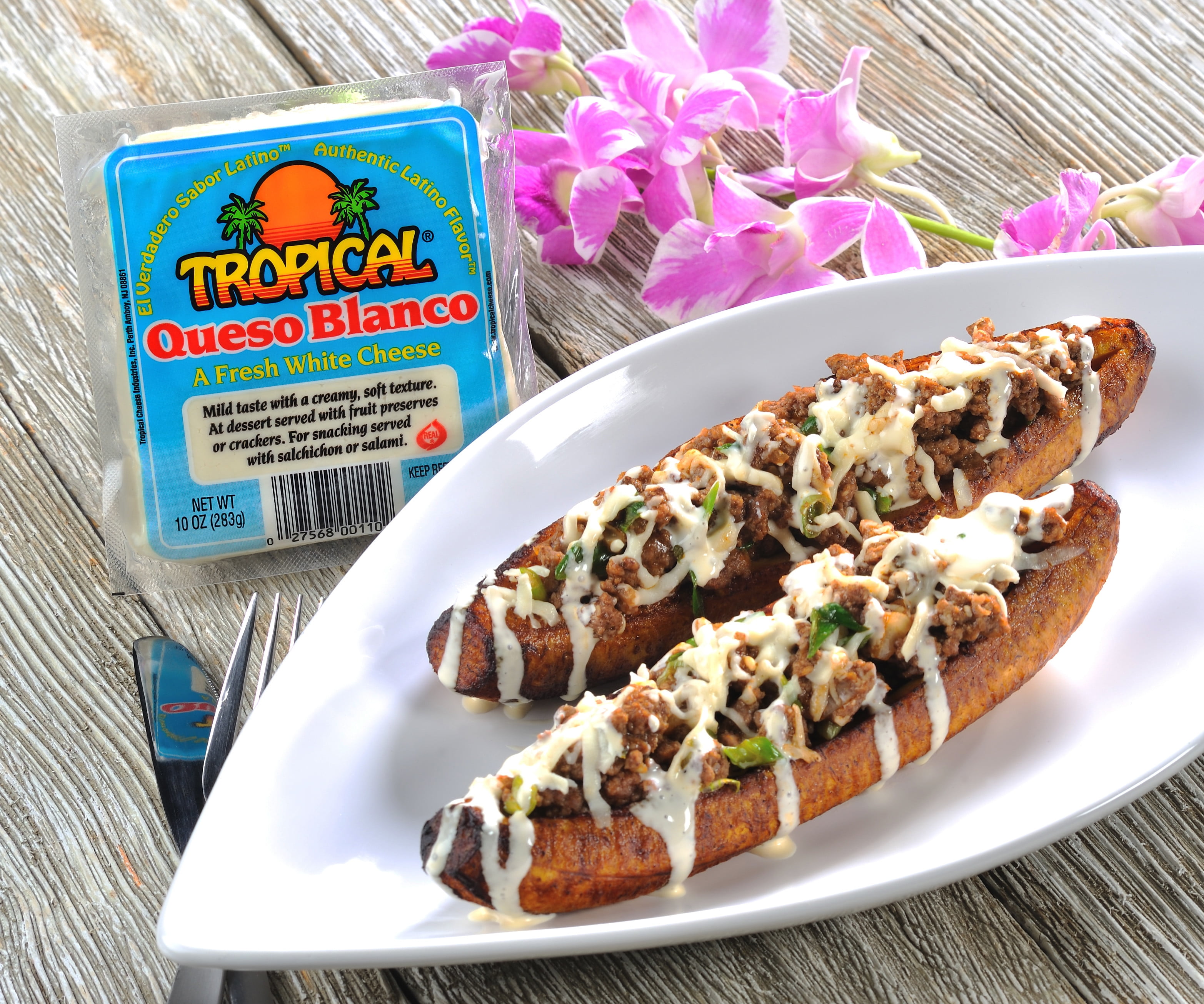 Tropical Queso Blanco 10oz, Fresh White Cheese, Vacuum Packed