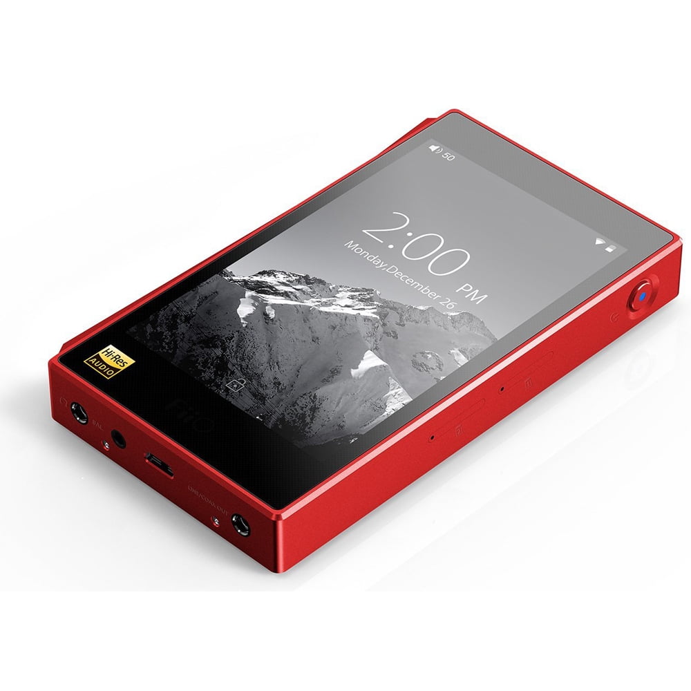 FiiO X5-III High Resolution Lossless Music Player [Red] w/ 64GB Bundle  Includes, 64GB MicroSDXC High-Speed Memory Card, Professional  3.5mm-to-3.5mm