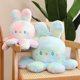 thumbnail image 3 of Juguete de peluche de gato de peluche suave, patas de pulpo, Medusa, conejito, muñeca de animales de peluche, conejo arcoíris, juguete de apaciguar para bebé, 3 of 5