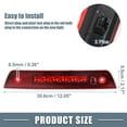 thumbnail image 4 of Unique Bargains LED Third 3rd Brake High Mount Stop Light 55156389AC for Jeep Grand Cherokee Chrome T Housing Red Lens, 4 of 8