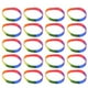 thumbnail image 3 of 10pcs brazalete de silicona pulsera del color del arco iris pulsera suave homosexual moda pulsera única, 3 of 3
