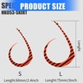 thumbnail image 5 of 5Pcs Soft Spare Curled Tails Tie Streamers Silicone Squid Skirts Easy to Use, 5 of 8