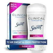 Secret Clinical Clear Gel Antiperspirant & Deodorant for Women, Clean Berry, 2.6oz