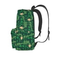 thumbnail image 3 of Kdxio Sac à Dos Imprimé pour la Saint-Patrick pour Étudiants Voyage Randonnée avec Grande Capacité Design Léger Bretelles Réglables et Multi-Poches, 3 of 8