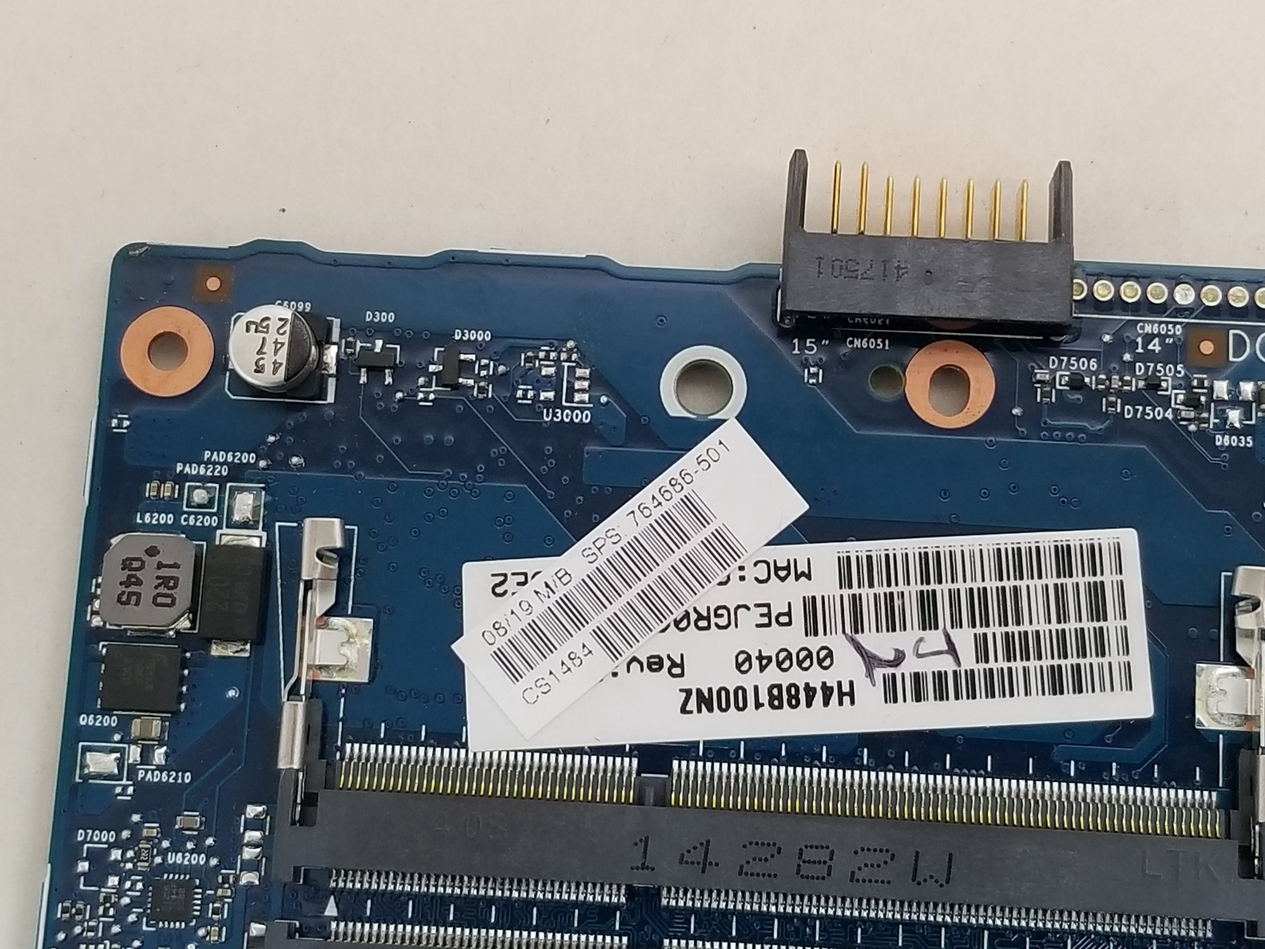 Pre-Owned HP 355 G2 Notebook AMD E1-6010 1.40 GHz DDR3L Motherboard 764686-501 (Good)
