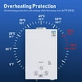 ZHON Portable Water Heater 10LLPG Propane Water Heater Tankless Water