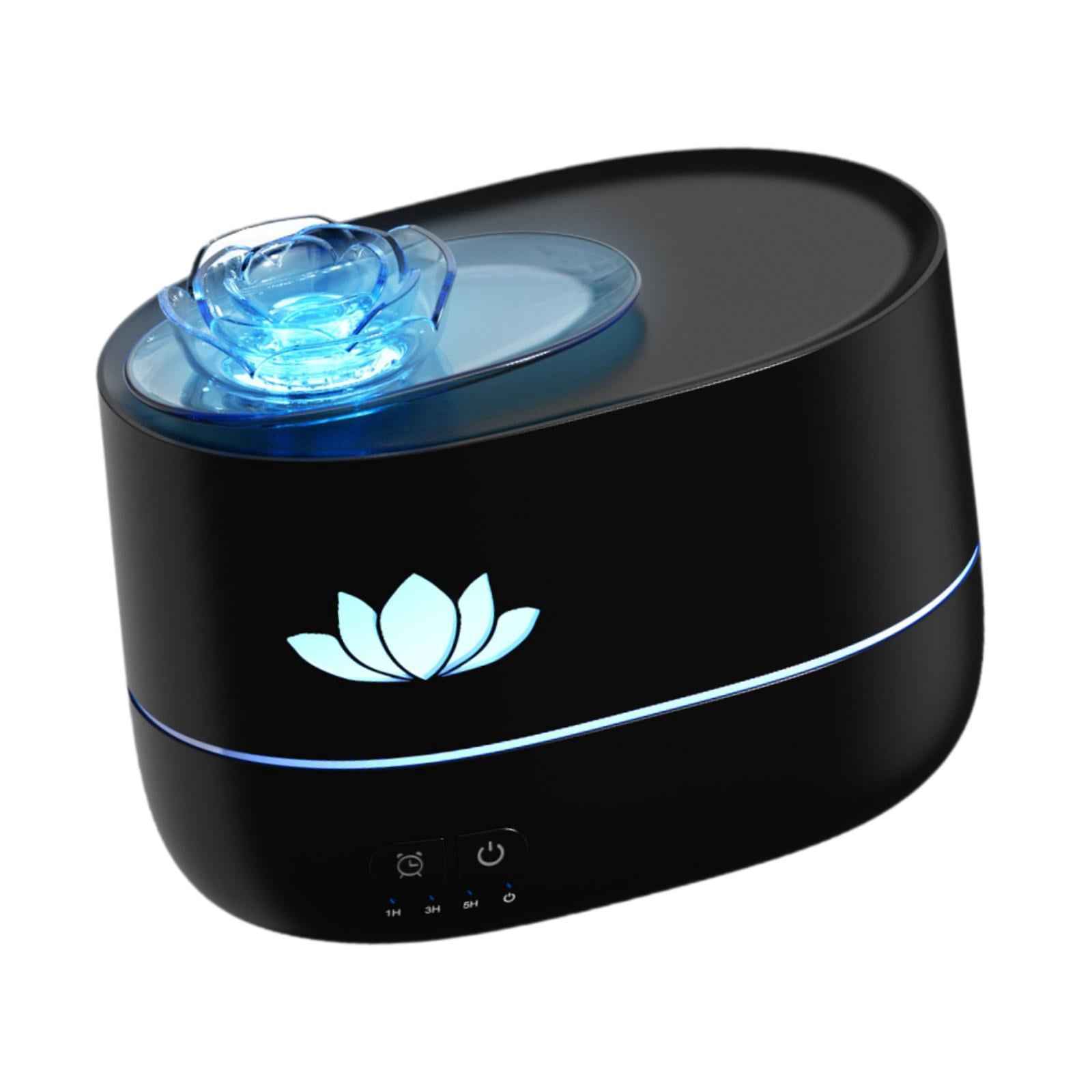 kowaku Essential Oil Diffuser Mini Humidifier Portable Auto Shut Off Colorful Ambient Night Light Aroma Diffuser for Hotel Room Home Black