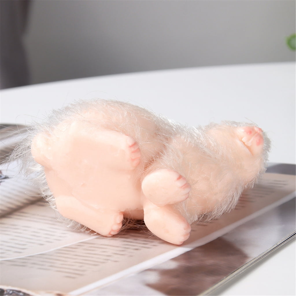 KUFptva Realistic Rabbit Doll for Child Silicone Rabbit Model Toy Reborns Pet Raise Figurine for Kids Collectable