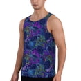 thumbnail image 2 of Cauagu Turtles Print Men's Sleeveless Muscle Shirts,Tank Tops Quick Dry Workout Tank Top Gym Muscle Tee Fitness Bodybuilding T Shirt for Men-Large, 2 of 7