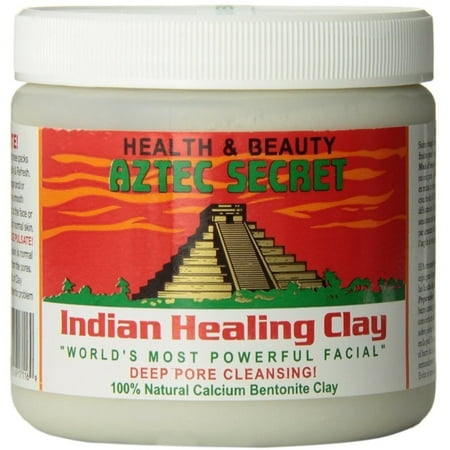 2 Pack - Aztec Secret Indian Healing Clay, Deep Pore Cleansing Facial & Healing Body Mask 16 (Best Pore Cleansing Mask)