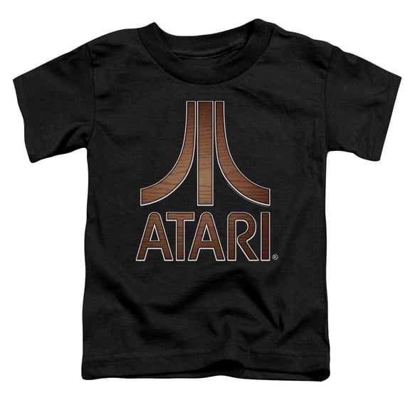 Atari Classic Wood Emblem S/S Toddler T-Shirt Black