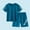 Blue, variant on Size 2-12 Years Boys' Clothing Sets Loose Athletic Basketball Crew Neck T-Shirt and Short Outfits Blue