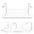 thumbnail image 4 of CIMAXIC Cable Management Rack Under Table Cord Holder Cable Management Shelf Cable Storage Rack,17.52"X8.46"X6.69", 4 of 4