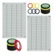 thumbnail image 3 of Juego de cintas para pizarra blanca, 24 rollos de 66 m x 3 mm y 14 rollos negros, 3 of 7