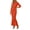 Orange, variant on StSilkitty Womens Maxi Bodycon Dresses Solid Color Long Sleeve Crewneck Long Dress Wedding Guest Elegant Sundresses