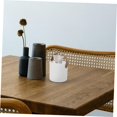 thumbnail image 5 of Modern Round Tissue Dispenser Holder Plastic Box Cover Napkin Organizer with leather handles for bathroom vanity tops, 5 of 5