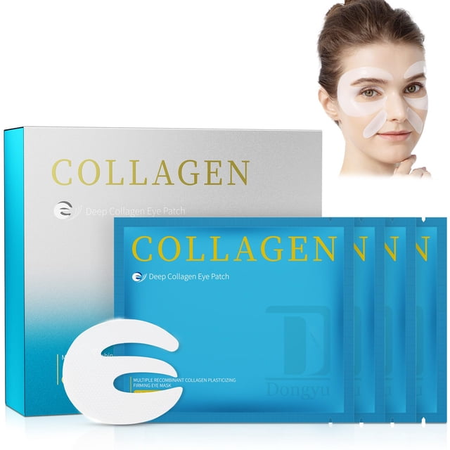 Parches para ojos Dongyu Collagen Deep Real Collagen, 8 pares