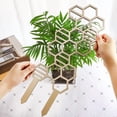 thumbnail image 2 of Enrejado de Madera para Plantas Trepadoras Pothos, Interior con Forma Panal 16 Pulgadas, Resistente A los Rayos UV, Jardín, 2 of 5