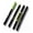 Black+Green, variant on 4-Section Mop & Broom Handle, 57 Inch/145cm Heavy Duty Pole with EVA Foam Soft Grip, Standard American Threading, Universal Replacement Handle for Most Mop and Broom Heads (Black+Orange)