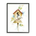 thumbnail image 2 of Stupell Industries Spring Garden Bird House Backyard Robin Illustration,11 x 14, Design by Patricia Pinto, 2 of 5
