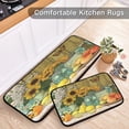 thumbnail image 5 of 2-Piece Kitchen Rugs Set Non-Slip Mats Carpet Floor for Kitchen, Bathroom (19.7"x27.6" & 19.7"x47.2") Vase and Fruit Pattern, 5 of 7