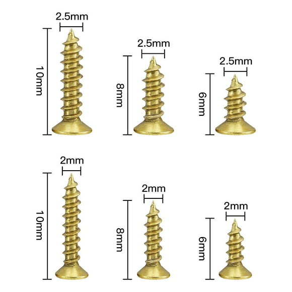 304 Stainless Steel Wood Screws Metal Screws Flat Head Wood Screws 1200 Pieces