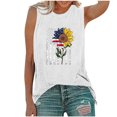 thumbnail image 1 of Birdeem Mode Femme Décontracté Col Rond Blouse Imprimée Sans Manches T-Shirt Fête de l'Indépendance Hauts d'Été, 1 of 4