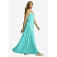thumbnail image 3 of Jessica London Women's Plus Size Stretch Knit Blouson Maxi Dress, 3 of 4