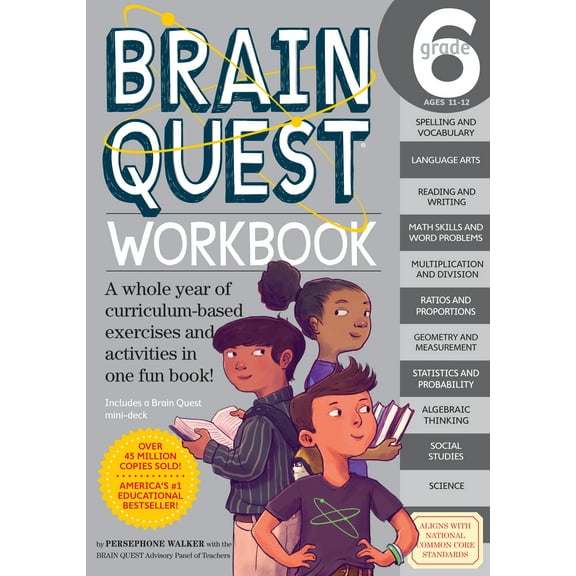 Brain Quest Workbook: Grade 6 - Paperback