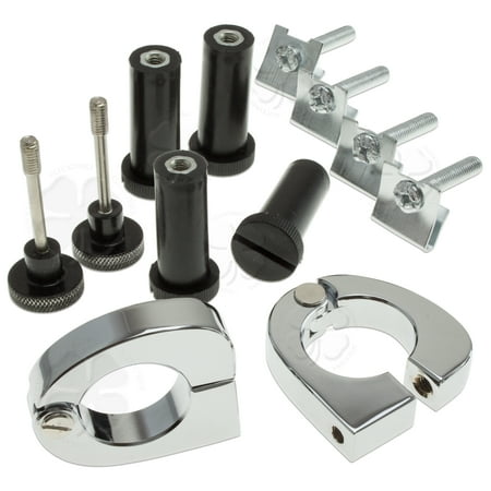 - Chrome Quick Release Mounting Hardware Kit Harley Touring Lower Vented Fairings
