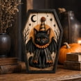 thumbnail image 5 of Dalxymotic Halloween Picture Frame, Wooden Frame Wall Art Decoration, Spooky Seasonal Art Decoration, Fall Decor, Halloween Decorations Indoor Outdoor for Wall, Home, Mantel, Shelf, 5 of 5
