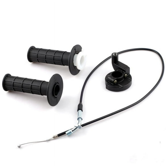 Twist Throttle Grip & Cable for 50cc 125cc 150 250 Dirt Bike Quad ATV Pit Bike, Black